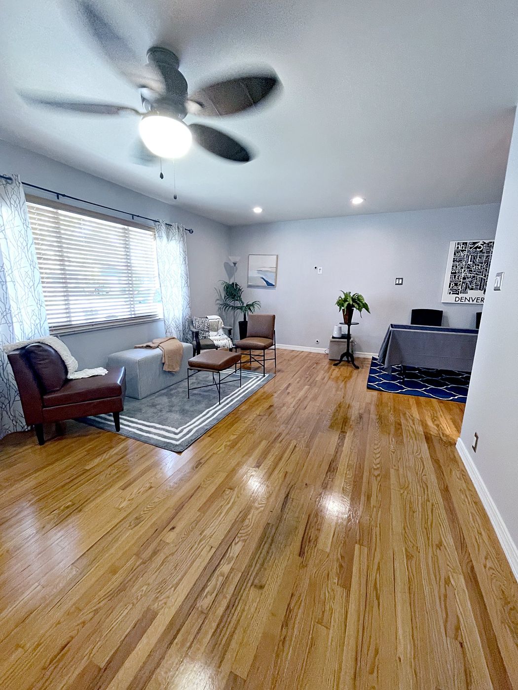 Living room before staging